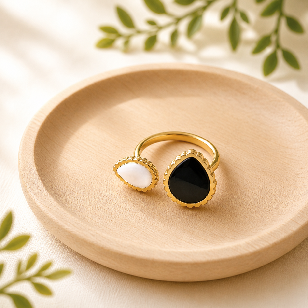 MJ Yin Yang Open Ring - Image 2