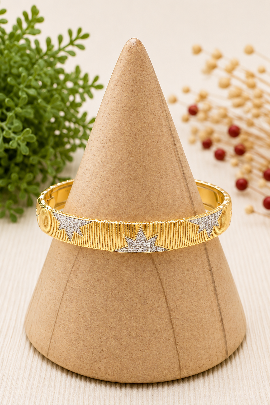 MJ Gold-Plated Tiara Bracelet