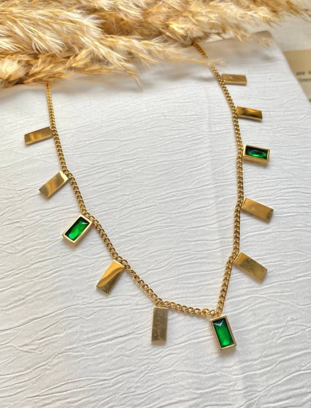 MJ Emerald Rhythm Necklace