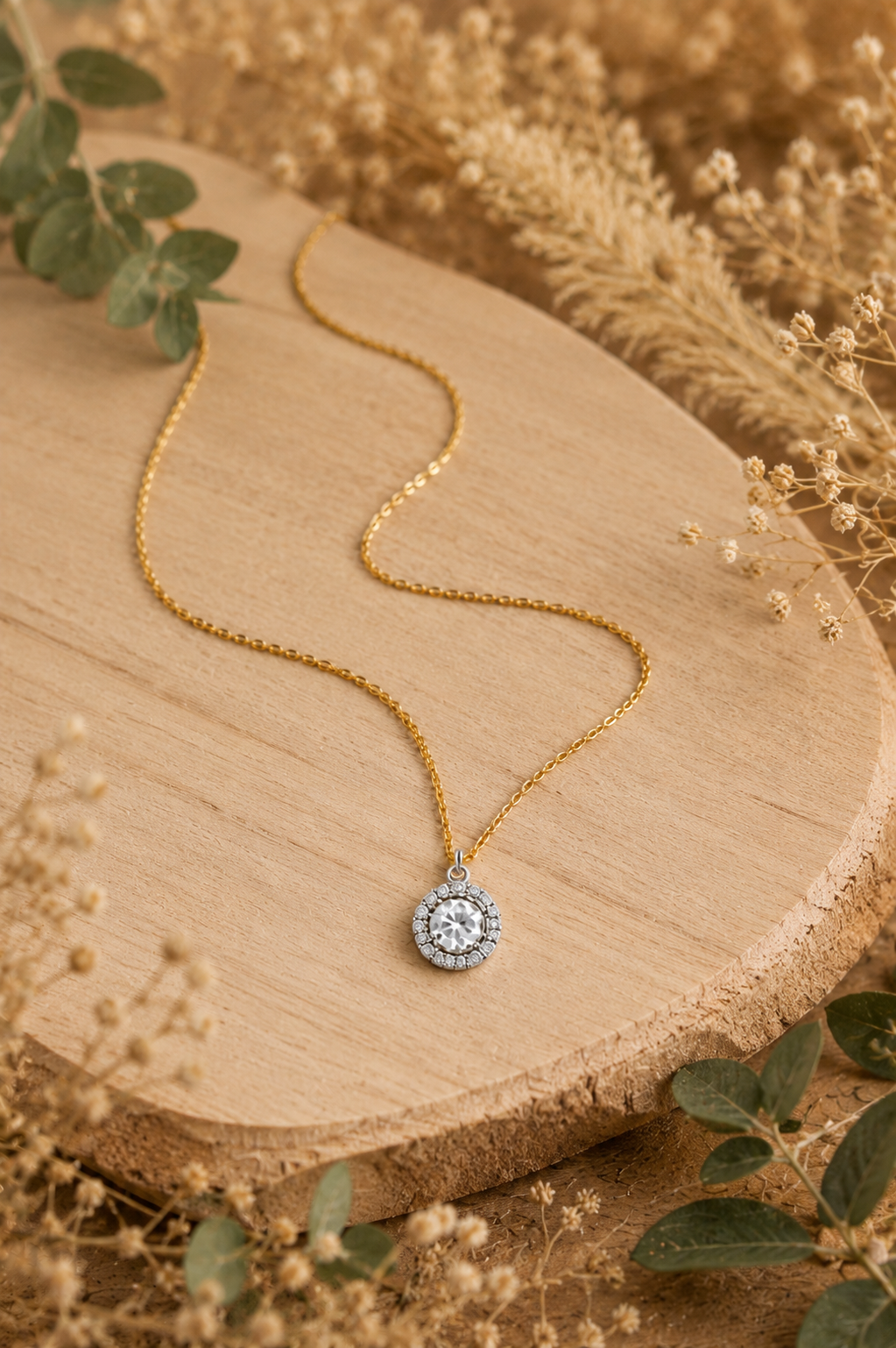 MJ Crystal Grace Charm Necklace - Image 2