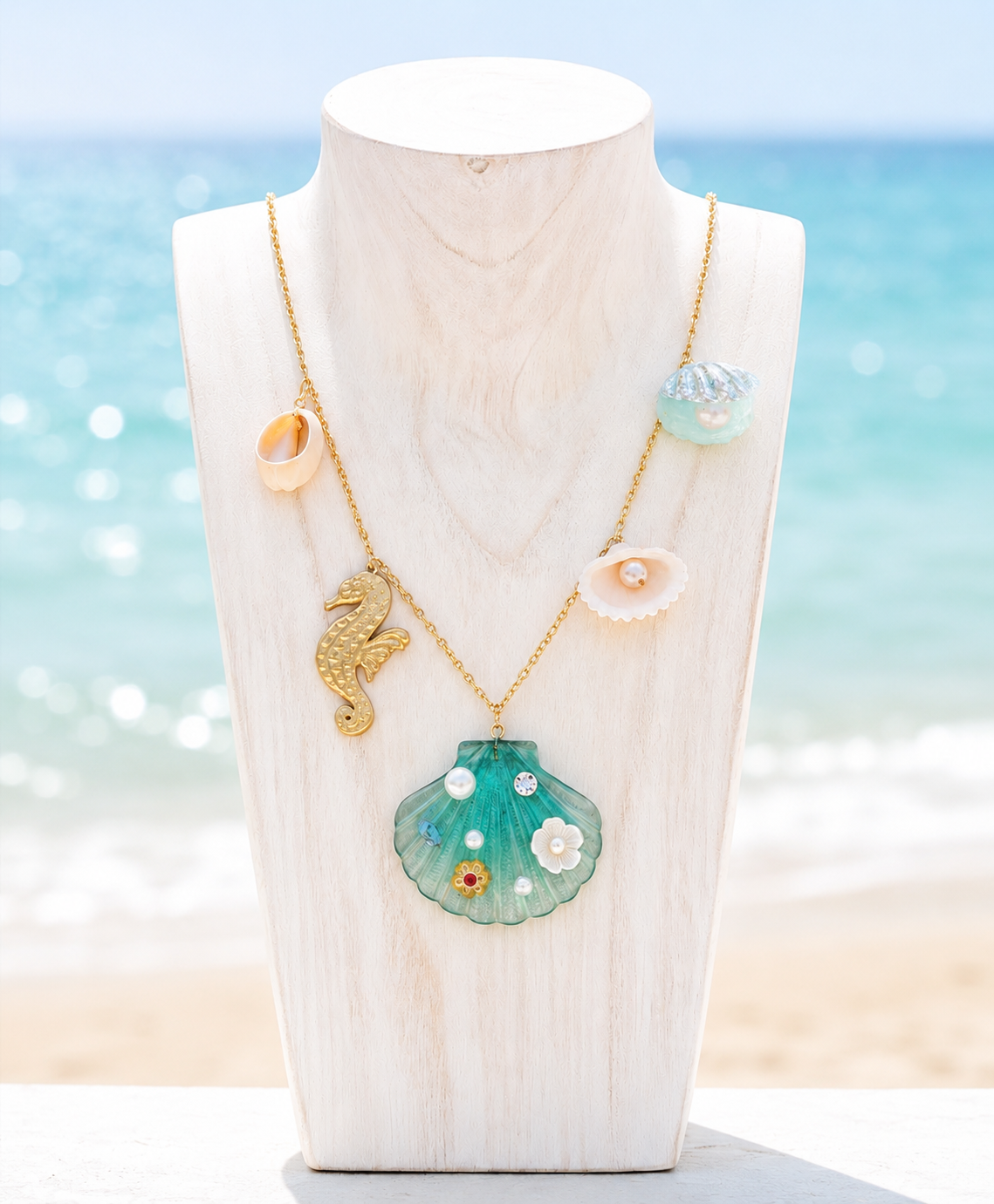 MJ Mermaid Treasure Necklace