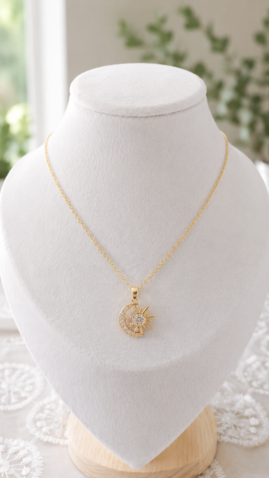 MJ Gold-Plated Celestial Sky Necklace