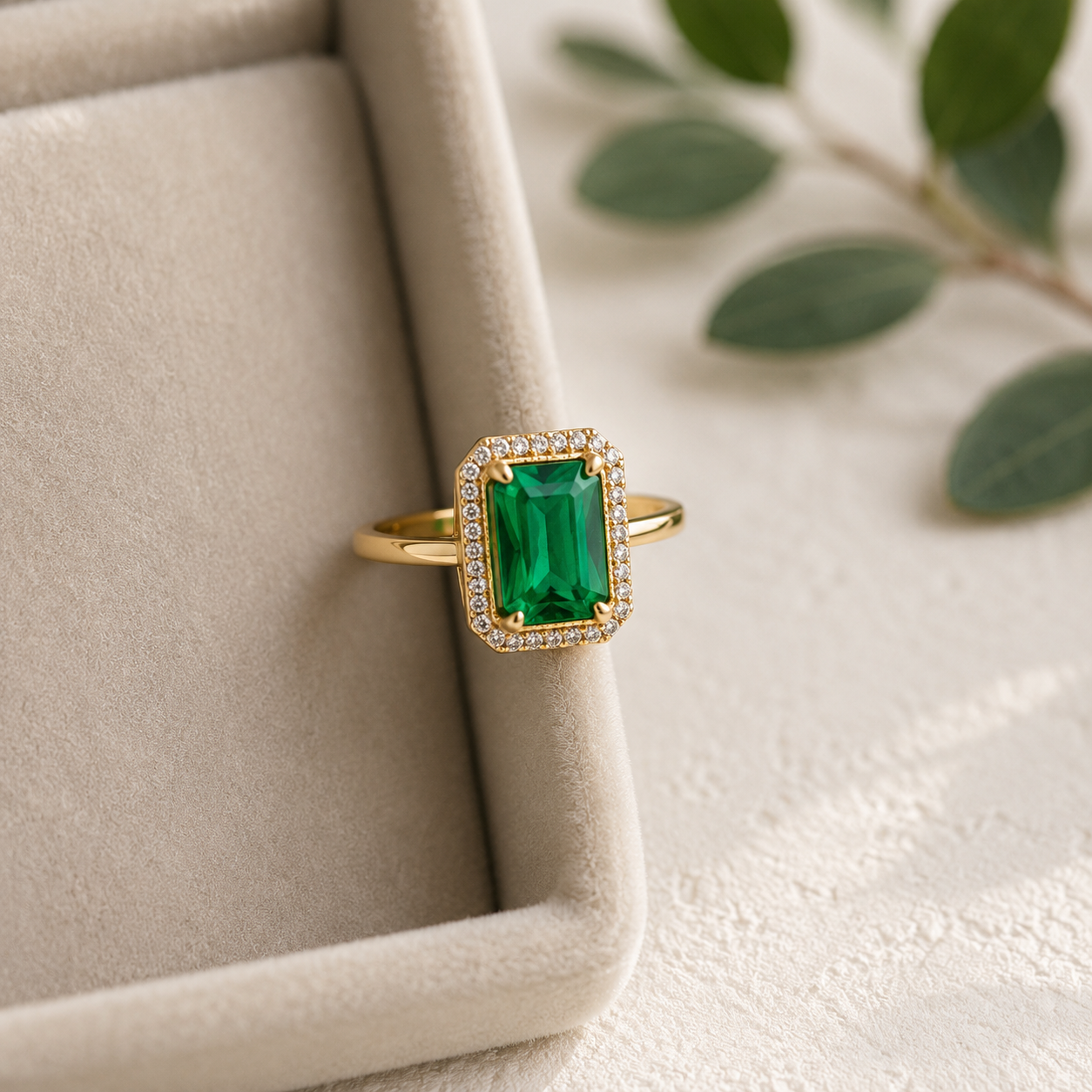 MJ Emerald Glow Ring