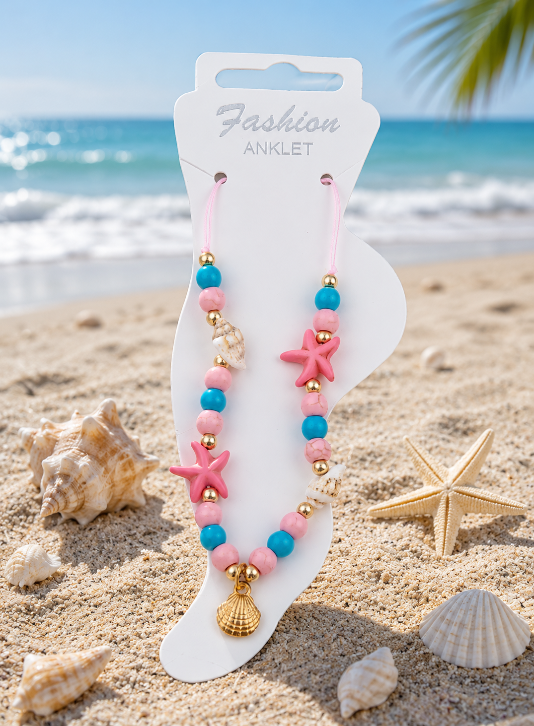 MJ Summer Seashell Anklet