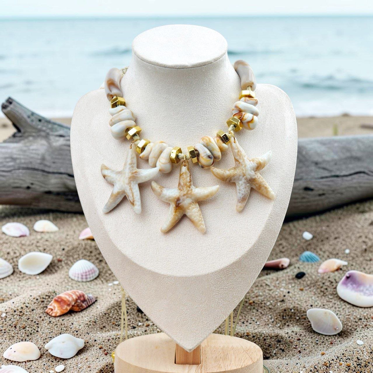 MJ Signature "Acrylic" Starfish Slider Necklace